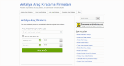 Desktop Screenshot of antalyaarackiralamafirmalari.com