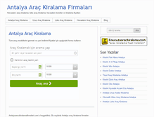 Tablet Screenshot of antalyaarackiralamafirmalari.com